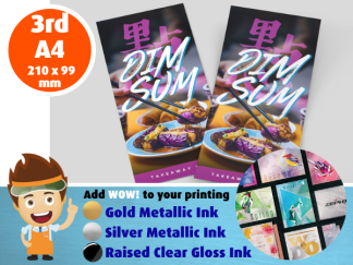 3rd A4 size - Leaflets - Flyers - Small Cards - Small Posters