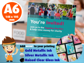 A6 size - Leaflets - Flyers - Small Cards - Small Posters