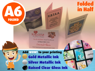 4 page A7 size (A6 scored to fold in half) - Folded Leaflets, Brochures & Folded Cards