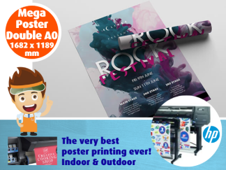 Mega Poster Double A0 size - Posters - Big & Small - Indoor & Outdoor