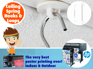 Ceiling Spring Hooks & Loops