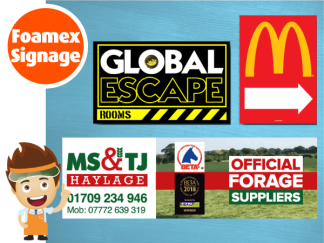 Large Foamex Signs & Outdoor Shop Signage