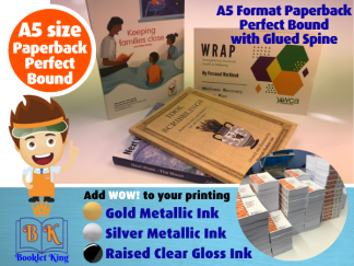 A5 size - Perfect Bound Paperback Style - Books, Magazines, Newsletters, Programmes & Catalogues - 40 to 400 pages