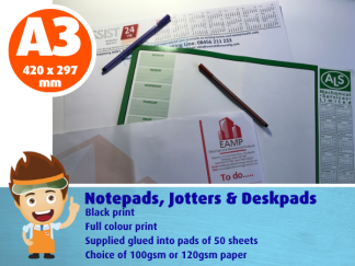 A3 size - Notepads, Jotters & Deskpads
