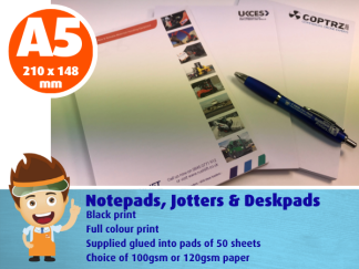 A5 size - Notepads, Jotters & Deskpads